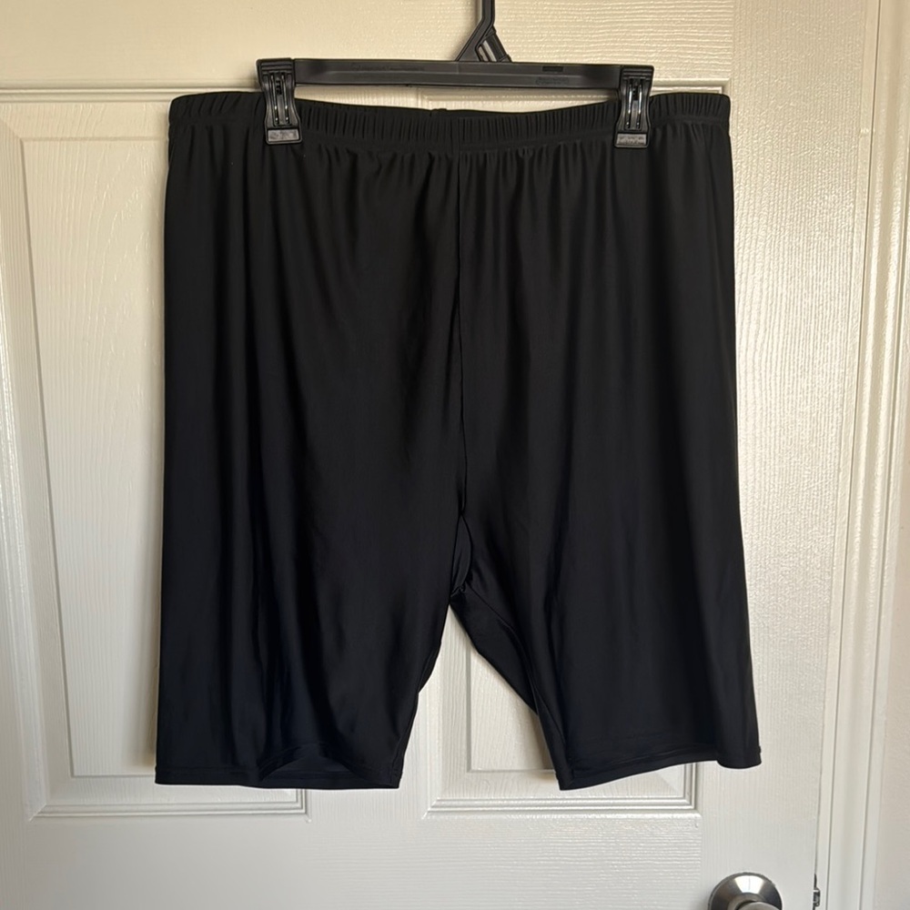 Black swim shorts from Swimsuits for All. Size 24.
